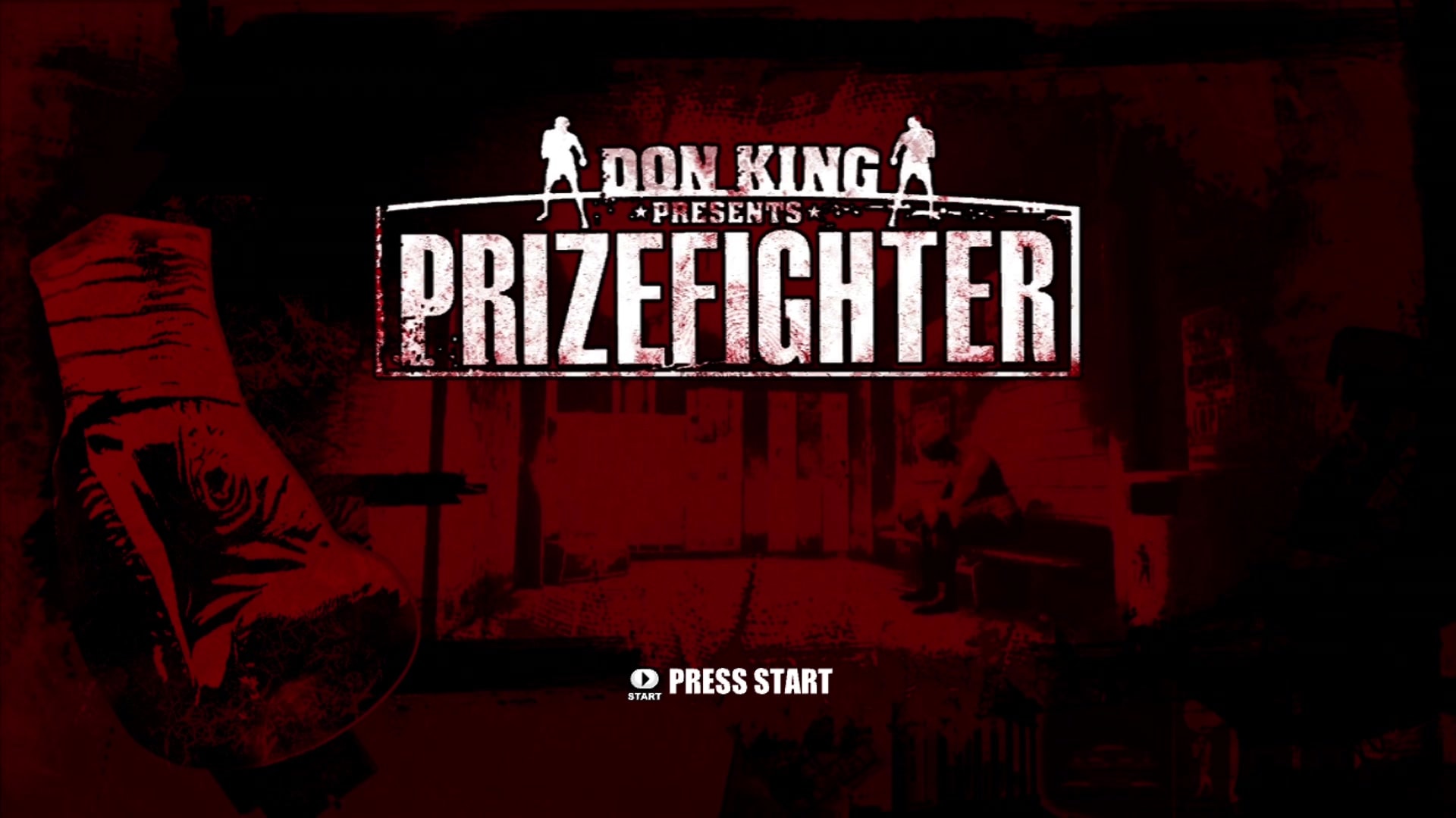 Don King Presents Prize Fighter title screen for Xbox 360